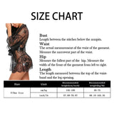 Lace Nightgowns Sleepwear Transparent Pajamas Negligee Open Crotch Sleepdress Women Robes Nightwear Sexy Underwear