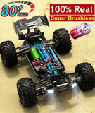 1:16 4WD High-Speed RC Monster Truck – 80KM/H Brushless Off-Road Racing Car