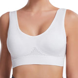 Sports Bra Women Hollow Mesh Gym Jogging Crop Top Female More Size Tops Yoga Fitness Vest Sujetador Push Up Sport Bras for Women