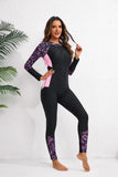Woman Swimsuit One Piece Surfing Clothes Sport Style Long Sleeve Jumpsuit Diving Suit Women's Swimwear Female Swimming Bodysuit