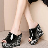 Women Wedges High Heels Slippers Women Designer Platform Sandals Trend Comfortable Slip on Slippers 2026 New Summer Slides Women