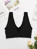 deep V Solid color Push Up Bra – Wireless Seamless Lingerie Breathable & Lightweight Medium Stretch Perfect for Casual M017