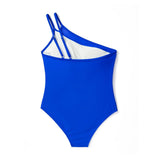 S - XXL Sexy One Shoulder High Cut Leg One Piece Swimsuit Women Swimwear Female Striped Monokini Bather Bathing Suit Swim K7096