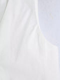 Foridol White Cotton Linen Long Pants Set Sleeveless Vest Pants Suit Office Lay Autumn Summer Wide Leg Casual Fashion Set Outfit