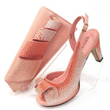 Doershow new fashion Italian Shoes And Bag Sets For Evening Party With Stones Italian Leather Handbags Match Bags! 1-6