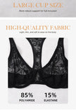Womens Front Button Lace Bra Underwire Underwear Elegant Embroidery Beautiful bBack Plus Size Lingeire A B C D E F Cup