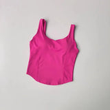 Women's fitness sports vest, camisole, beautiful back, running, shock-absorbing, gathering and slimming, naked feeling, worn ext