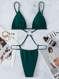 High Cut Out G String Female Swimwear One Piece Swimsuit Women Mini Micro Thong Monokini Bather Backless Bathing Suit Swim Wear
