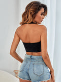 blcak No steel ring, no chest cushion, beautiful back, neck hanging, camisole, women's yoga exercise, seamless women's bra M047