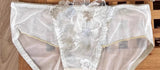 Pure Desire Minimizer Bra Rabbit Ear Cup Ultra Thin Support for Large Bust Retro Embroidered Lace Lingerie Set Women S-XL MOYISU