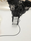 Women's sexy thong embroidered with lace transparent and charming easy to clean reusable comfortable underwear C915