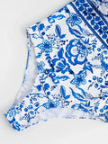 2026 Floral Print Butterfly Sleeve Swimsuit One Piece Swimwear Women Sexy Bathers Bathing Swimming Swim Suit Female Beachwear