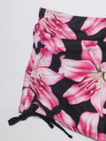 3-Piece Set Bohemian  Print Beach Sunshade Clothing Women's Drawstring Swimsuit Shorts Comfortable Summer Vacation Swimwear