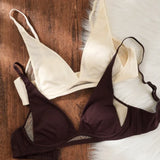 Comfort 2026 Rabbit Ear Bra Deep V, Wireless Invisible Summer Bralette, Breathable Thin Bra for Small Chest, Natural Sexy MOYISU