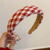 New Year's Christmas Red Hair Bands Fall Winter Popular Wide Edge Pressure Hairpin Headband Headdress Hair Accessories for Women