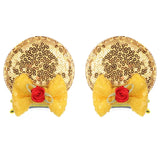 Christmas 2.8"Mouse Ears Hair Clips For Children Sequins Bow Hairpins Girls Festival Party DIY Hair Accessories