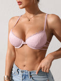Butterfly lace Backless Style sexy bras Fashion Comfortable women's bra Front closure push-up bra