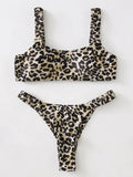 sexy micro bikini 2026 women orange leopard print push up padded thong swimsuit female cut out bathing suit swimwear biquini