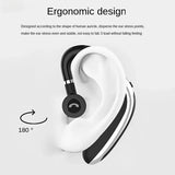 K20 Wireless Bluetooth Headset Single Ear Left and Right Ear Wear Ear-Mounted for iPhone Samsung Xiaomi Phones In-ear Earphones