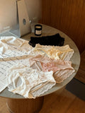 French lace women's underwear, high elasticity, comfortable and breathable, mid-crotch, hip-covering briefs