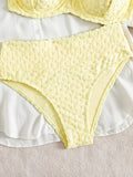 S - XL V Shaped Underwired High Waist Bikini Women Swimsuit Female Swimwear Two-pieces Bikini Set Bather Bathing Suit Swim Lady