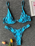 Sexy Neon V-bar Underwired Bikini 2025 Female Ribbed Swimsuit Women Thong Swimwear Two-pieces Bikini set Push up Bathing Suit