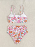 ZTVitality Sexy Floral Print Female Swimsuit Women Bikini 2025 Swimwear High Waist Bikinis Two Pieces Summer Beachwear Biquini