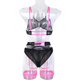 See Through Lingerie Set Temptation Sexy Underwear Lace Transparent Exotic Sleepwear Women Bra And Panty Garter Kits