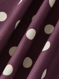 Women's Summer Halter Neck Long Dress Dot Print Sleeveless Backless A Line Dresses for Beach Party