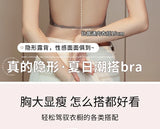 Backless Bra Women Thick Padded Push Up Adhesive Sticky Invisible Bra Small Bust Strapless Convertible Bralette Beach Essential
