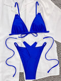 Sexy Halter Pearls High Cut Bikini Women Swimsuit Female Swimwear Two-pieces Bikini Set Lady Bather Bathing Suit Swim Beach Wear