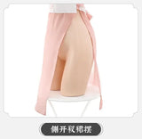 Women Sexy Lingerie Hanfu Dress Cosplay Costume Deep V Erotic See-through Pink Chinese Ancient Style Temptation Dresses