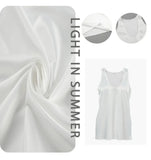 Light Luxury Comfortable Women U-neck Vest Top 2025 Spring and Summer Girls Breathable Soft Satin Lining Sleeveless Inside Top