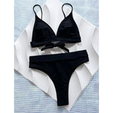 Sexy Brazilian High Cut High Waist Bikini Women Swimwear Two-Pieces Bikini Set Female Swimsuit Bather Bathing Suit Swim V5497