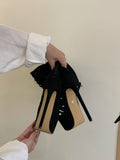2025 New Summer Open Toe Women Knee High Boots Sandals Design Style Narrow Band Thin High Heels Zipper Party Shoes