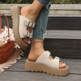 2026 New Soft-soled Fashionable Beach Shoes  Thick-soled Cool Slippers for Women's Summer Outdoor Wear