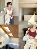 Wireless Support Bra Small Breasts, European Style Push Up Bralette, No Underwire No Padding Anti-Sagging Comfort, Autumn Winter