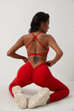 DIAS FIT JOY New style cross back yoga bra Plus Size removable chest cushion sexy back sports vest fitness running gym