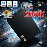 High-speed SSD 256TB USB 3.0 Enclosure Mobile Hard Drive Cases for SSD External Storage HDD Box With USB Cable ABS Tools