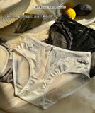 2026 Mid-waist Lace Panties Seamless Soft Mulberry Silk Bottom Crotch Women's Lace Panties Women