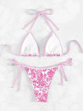 2026 Halter String Triangle Two Piece Bikini Women Swimwear Female Swimsuit Bathers Bathing Swimming Suit Beachwear Summer