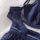 2025 Sexy Swimsuit Four Piece Set Hollow Out Mesh Lace Sheer Gathering Body Charm Bra Set Bikinis Women Bikini High Waist 5MJK