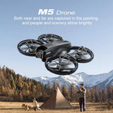 Lenovo M5 Foldable Drone 4K 8K HD Camera 4.3 Inch Screen Remote Brushless Motor Long Endurance RC Quadcopter Aerial Photography