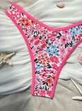 Sexy Leopard Print Bikini 2 Piece Set Women Laced Up Split Swimsuit Low Waist Beachwear 2025 New Summer Swimwear Bikinis Set