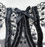 Women's New Floral Embroidered See-Through Mesh Lingerie 4-Piece Set - Sexy Underwear for Special Nights