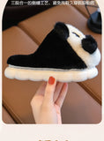 Cartoon Panda Plush Pajamas Robes Anime Adult Nightgown Winter Long Sleeve Night Dress Halloween Party Comfy Kawaii Girl Slipper