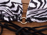 Sexy Brazilian Thong Bikini Mujer Swimwear Women 2023 Bandage Leopard Swimsuit Micro Bikini Set Summer Beachwear Swim Suit