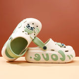 2026 New Women Fashion Clogs Cute DIY Charms Home Street Slippers For Female Summer Platform Shoes Soft EVA Girls Leisure Sandal