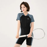 New Women's Flat Angle Professional Racing Cover Belly Slimming Swimming Pool Special Quick Drying Hot Spring One-piece Swimsuit