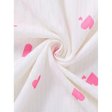 Women's Sleepwear Underwear Rose Lace Bow & Heart Print  Sleep Dress Sexy Pijamas Set  V Neck  Pajamas Mini Nightgowns Hot Dress